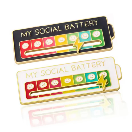 Pin De Bateria Social